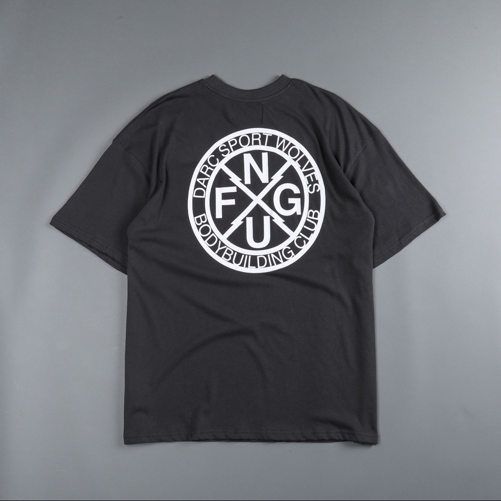 Darc Sport Black Tee with White Circular Back Logo